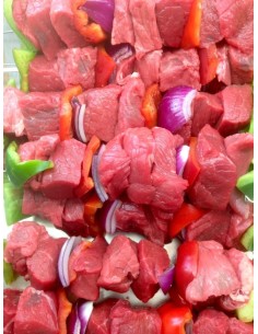 Brochettes Boeuf Nature - LS - Condt par 1Kg