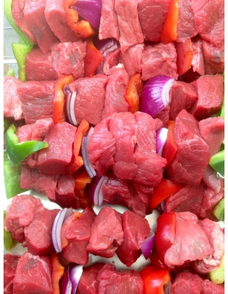 Brochettes Boeuf Nature - LS - Condt par 1Kg