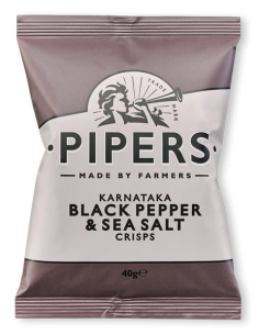 Pipers crips Black Pepper and Sea salt - 150gr