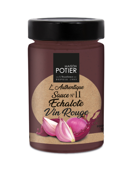 Sauce Echalotte Vin Rouge - Christian Potier - 180gr Sauce Echalotte Vin Rouge - Christian Potier - 180gr