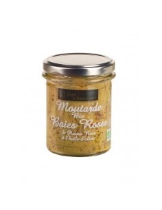 Moutarde BIO Baies roses et poivre noir  JA - 175gr