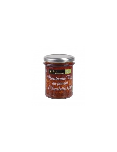 Moutarde BIO Piment d'Espelette  JA - 175gr