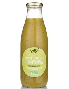 Soupe de courgettes au zeste de citron