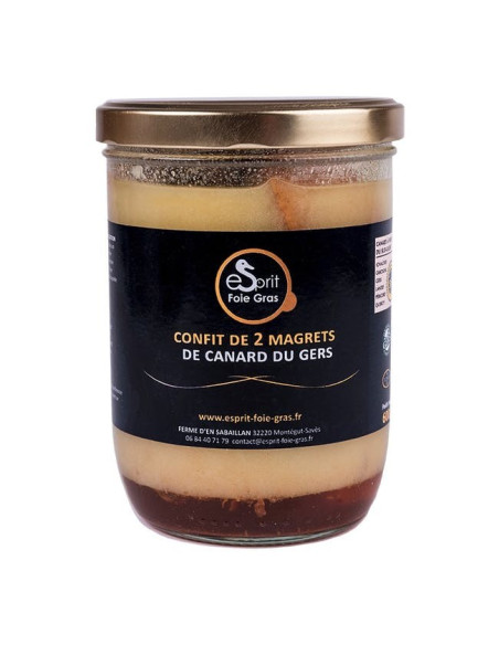 Confit 2 Magrets 600 gr IGP Gers - Esprit Foie gras