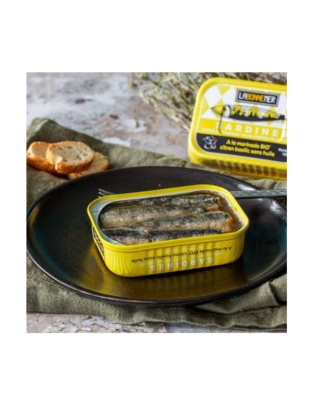 Sardines citron basilic BIO 135 g Sardines citron basilic BIO 135 g