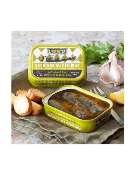 Sardines citron basilic BIO 135 g