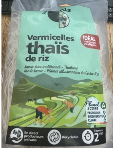 Vermicelles Thais Bio de riz blanc