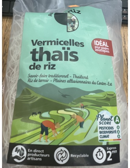 Vermicelles Thais Bio de riz blanc Vermicelles Thais Bio de riz blanc