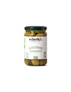 Olives Vertes dénoyautés  -150gr net égoutté - EDERKI
