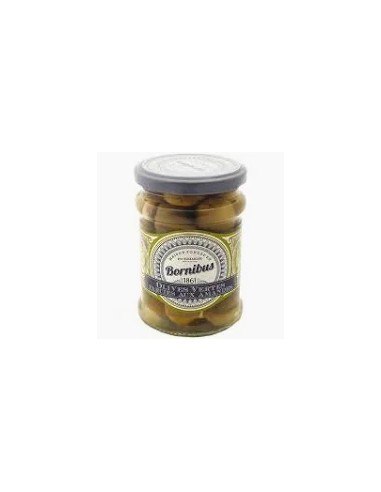 Olives vertes farcies aux amandes - BORNIBUS