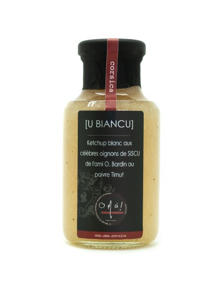 O Mà "U Biancu"  Ketchup blanc aux oignons de SISCU 270 gr