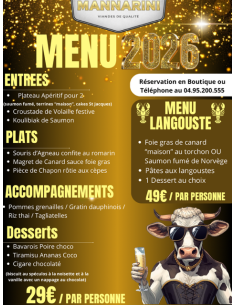 Menu de la St Sylvestre N1