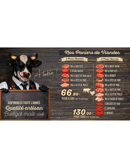 Le Panier Familiale - 4.6 Kg soit 14.52€/Kg