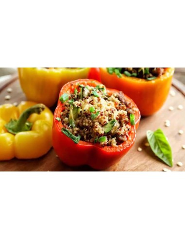 Poivrons farcis - Poisson et pomme de terre