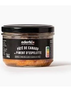 pâté de canard au piment d'espelette 180 gr - EDERKI