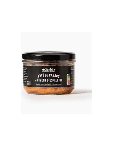 pâté de canard au piment d'espelette 180 gr -...