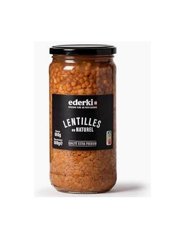 Lentilles au naturel 660 gr - EDERKI