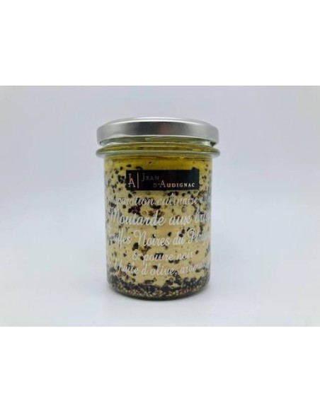 Moutarde aux brisures de truffes noires du Périgord  JA - 175gr